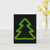 Einfache Weihnachtsbaum Karte (Gelbe Blume)