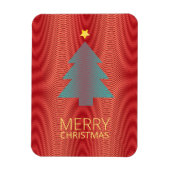 Einfache Weihnachtsbaum Rot und Grüne Streifen tri Magnet (Vertikal)