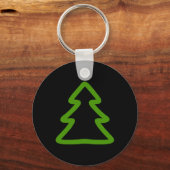 Einfache Weihnachtsbaum Schlüsselanhänger (Vorderseite)