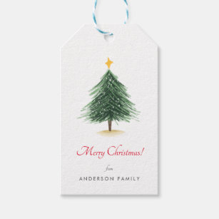Einfache Weihnachtsbaum-Weihnachtsfeiertage-Gesche Geschenkanhänger