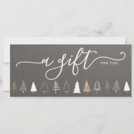 Einfache Weihnachtsbaumen Weihnachtsgeschenkgutsch