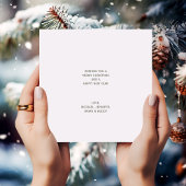 Einfache Weihnachtsbaumkarte für Wasserfarbe Karte