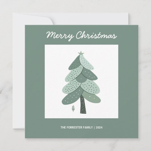 Einfache Weihnachtsbaumreise (Vorderseite)