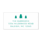 Einfache WeihnachtsbaumRücksendeadresse Permastempel (Design)