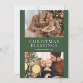 Einfache Weihnachtsbotschaften Feiertagskarte (Vorderseite)