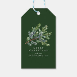 Einfache Weihnachtsfarbe Blüte Geschenkanhänger