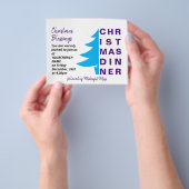 Einfache Weihnachtsfeier Einladung Flyer (Gruppe)