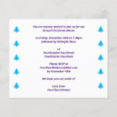 Einfache Weihnachtsfeier Einladung Flyer (Hinten)