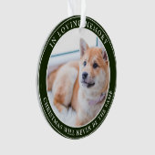 Einfache Weihnachtsfeier für Haustiere Ornament (Vorderseite)