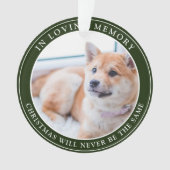 Einfache Weihnachtsfeier für Haustiere Ornament (Vorderseite)