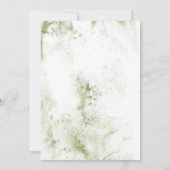 Einfache Weihnachtsfeier im modernen Kraut Einladung (Rückseite)