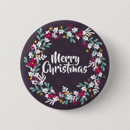 Einfache Weihnachtsfeier Lila| Button