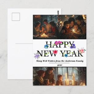 Einfache Weihnachtsfeier Postkarte