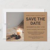 Einfache Weihnachtsfeier Save the Date Magneteinladung (Vorderseite)