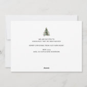 einfache Weihnachtsfeiertage Feiertagskarte (Rückseite)