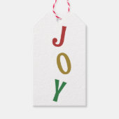 Einfache Weihnachtsfreude Geschenkanhänger (Vorderseite)