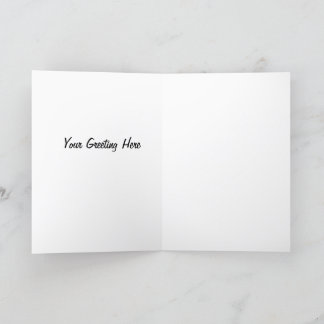 Einfache Weihnachtsgrün und Rot mit Foto Feiertagskarte