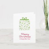 Einfache Weihnachtsgrüße. Feiertagskarte (Vorderseite)