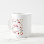 Einfache Weihnachtsgrüße Kaffeetasse (Vorderseite Links)