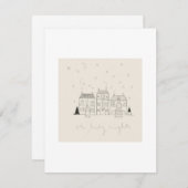 Einfache Weihnachtskarte Feiertagskarte (Vorne/Hinten)