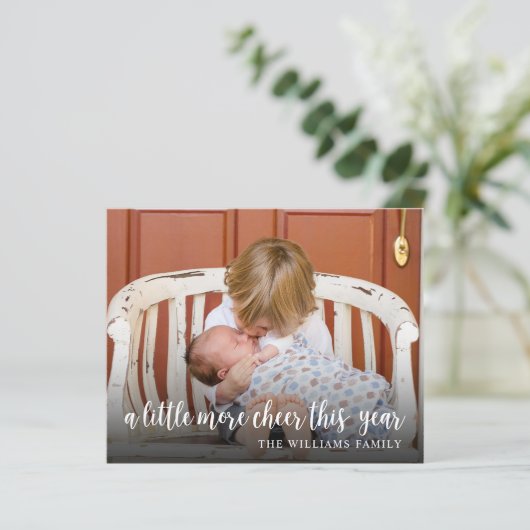 Einfache Weihnachtskarte für das Foto (Stehend Vorderseite)