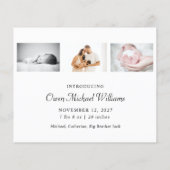 Einfache Weihnachtskarte für das Foto (Rückseite)