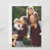 Einfache Weihnachtskarte mit Fotos Einladung (Rückseite)