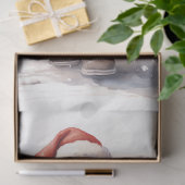 Einfache Weihnachtsmannschaft im Schneewald Seidenpapier (Geschenk)