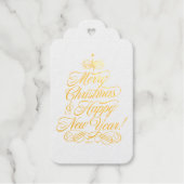 Einfache Weihnachtsmarke Geschenkanhänger (Vorderseite)