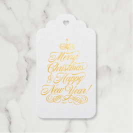 Einfache Weihnachtsmarke Geschenkanhänger