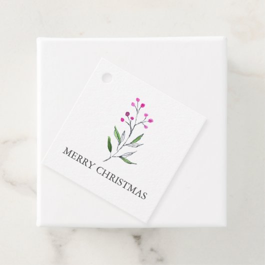 Einfache Weihnachtsmarken Geschenkanhänger (Beispiel)