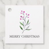 Einfache Weihnachtsmarken Geschenkanhänger (Vorderseite)