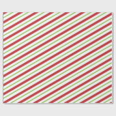 Einfache Weihnachtsstreifen Geschenkpapier (Flach)