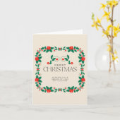 Einfache Weihnachtswahnkarte Karte (Gelbe Blume)