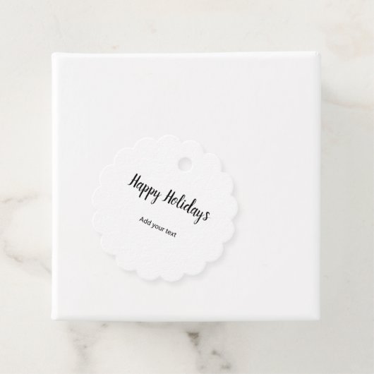 einfache Weihnachtszeiten hinzufügen Geschenkanhänger (Beispiel)