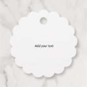 einfache Weihnachtszeiten hinzufügen Geschenkanhänger (Rückseite)