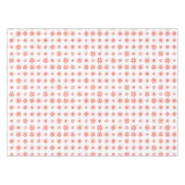 Einfache Weiß & Rot Winter Floral Weihnachten Tischdecke (Vorderseite (Horizontal))