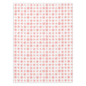 Einfache Weiß & Rot Winter Floral Weihnachten Tischdecke (Vorderseite)