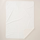 Einfache Weiße Behörde® Sherpadecke (Vorderseite)