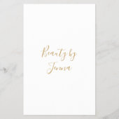 Einfache Weiße Beige Flyer (Hinten)