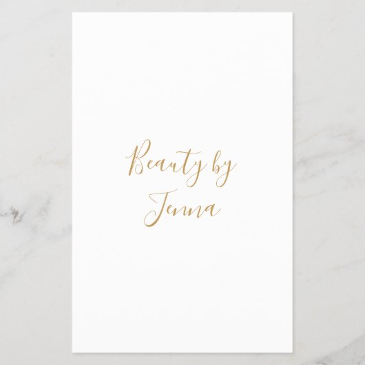 Einfache Weiße Beige Flyer (Hinten)