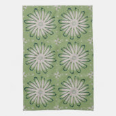 Einfache weiße Blume Geschirrtuch (Vertikal)