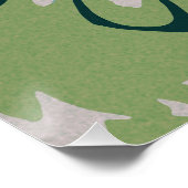 Einfache weiße Blume Poster (Ecke)