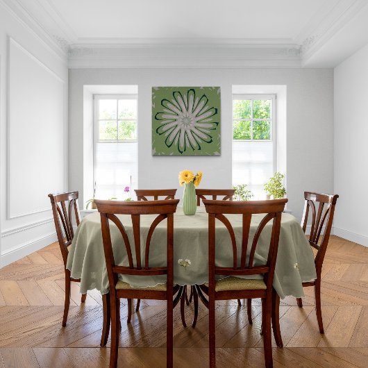 Einfache weiße Blume Poster