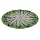 Einfache weiße Blume Schneidebrett (Ecke)