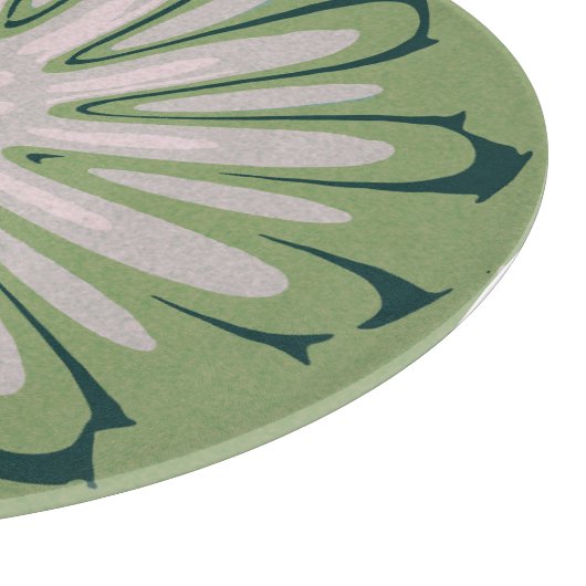 Einfache weiße Blume Schneidebrett (Ecke)