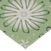 Einfache weiße Blume Tischdecke (Schrägansicht)