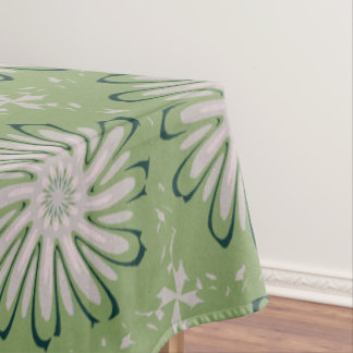 Einfache weiße Blume Tischdecke