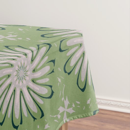 Einfache weiße Blume Tischdecke (Beispiel)