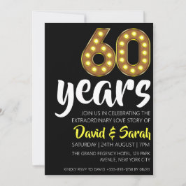 einfache weiße Einladungen zum 60. Hochzeitstag